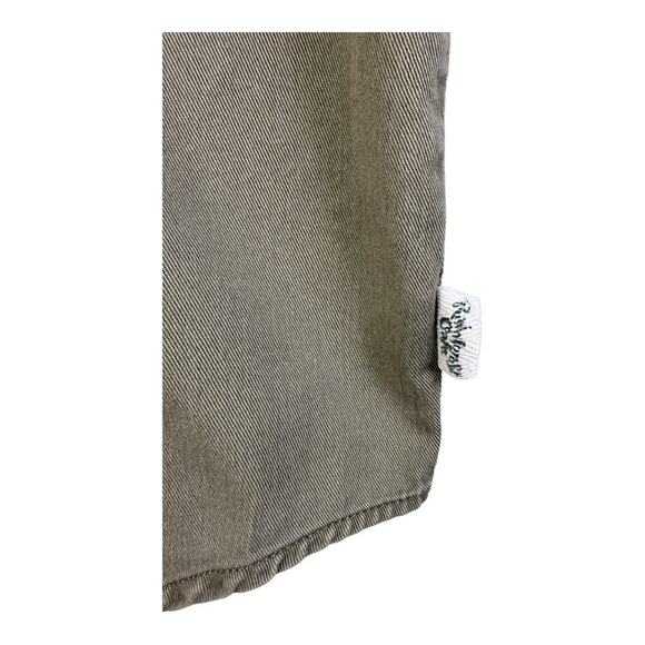 Vintage 90s Rainforest Cafe Cotton Men’s Medium Brown Canvas Button Down Shirt - Picture 4 of 16